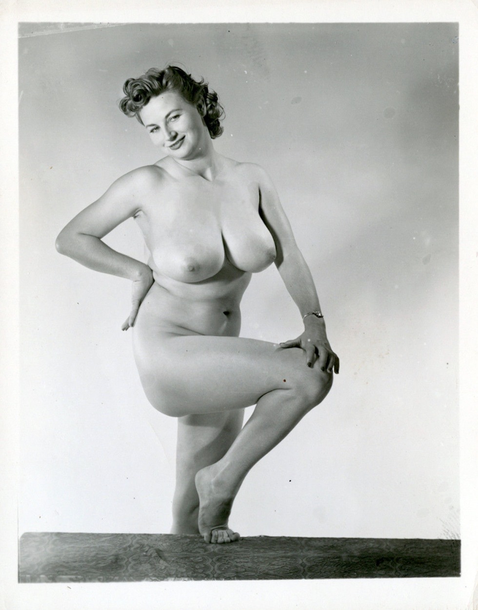 Naked women in the body of retro