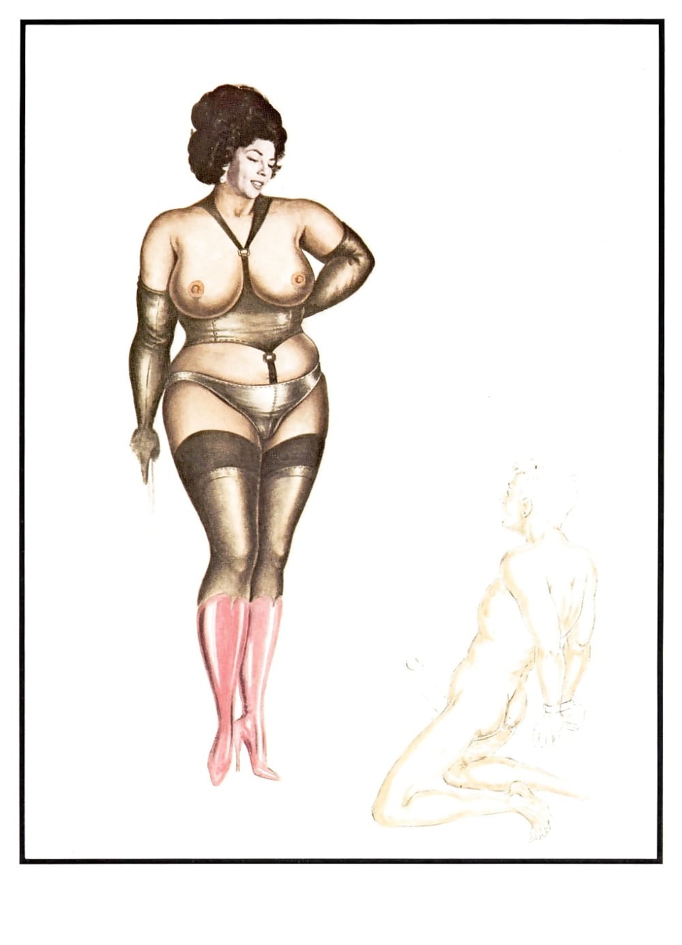 Femdom bbw drawings