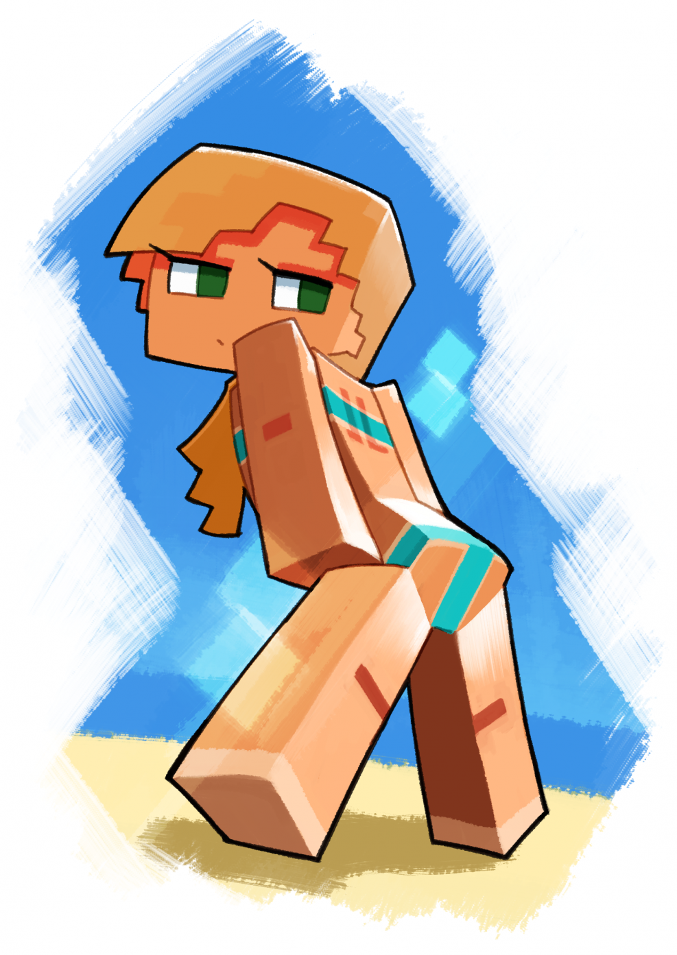Sexy Alex from minecraft