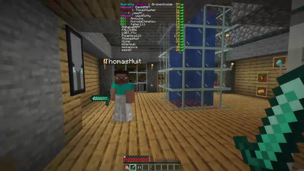 SEKS in minecraft Steve and Alex