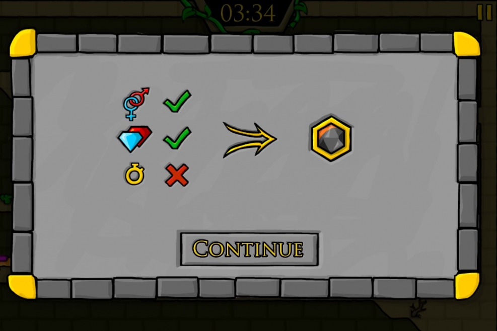 Puzzle lava water game