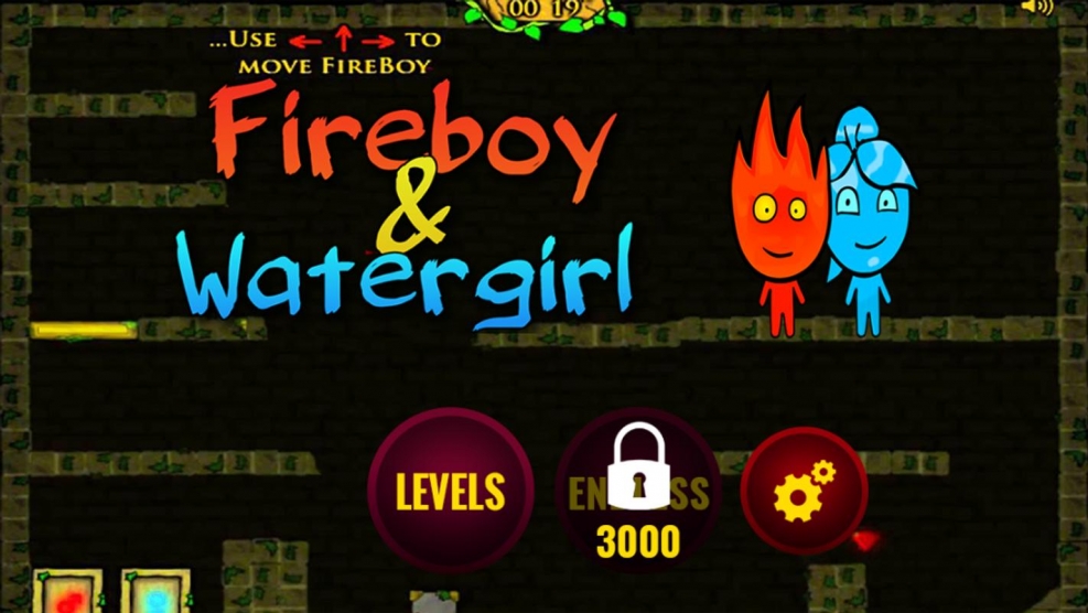 Fire and water - adventure game