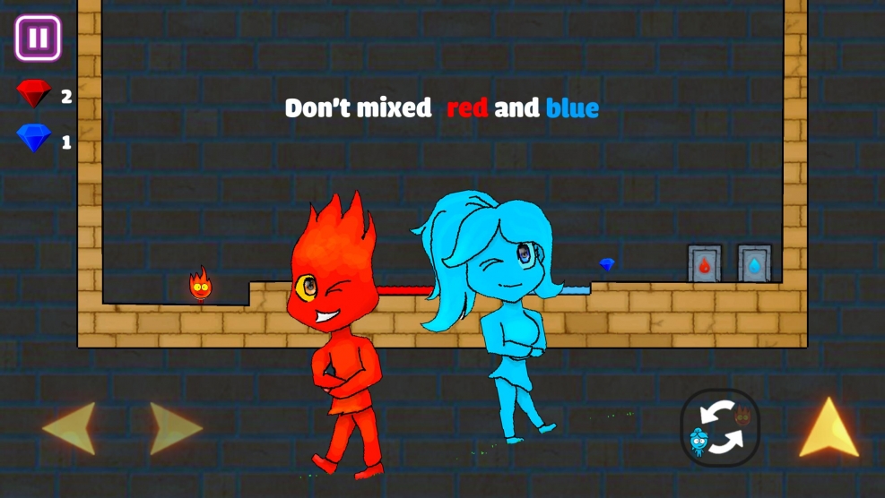 Fire and Water - Platformer Game