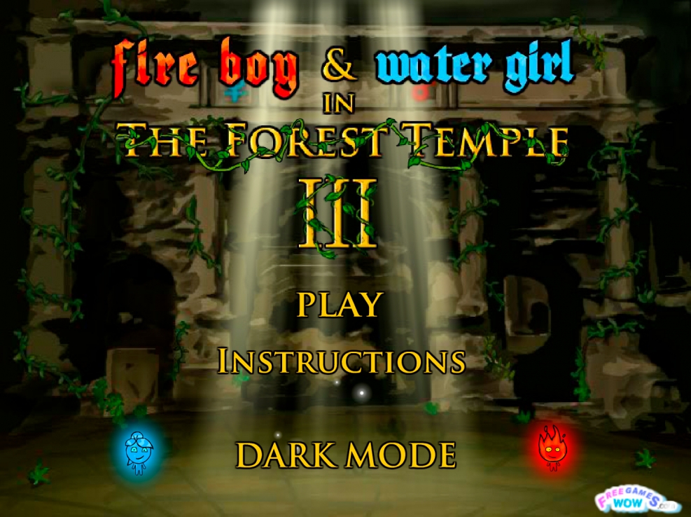 Fire and Water game in the Forest Temple