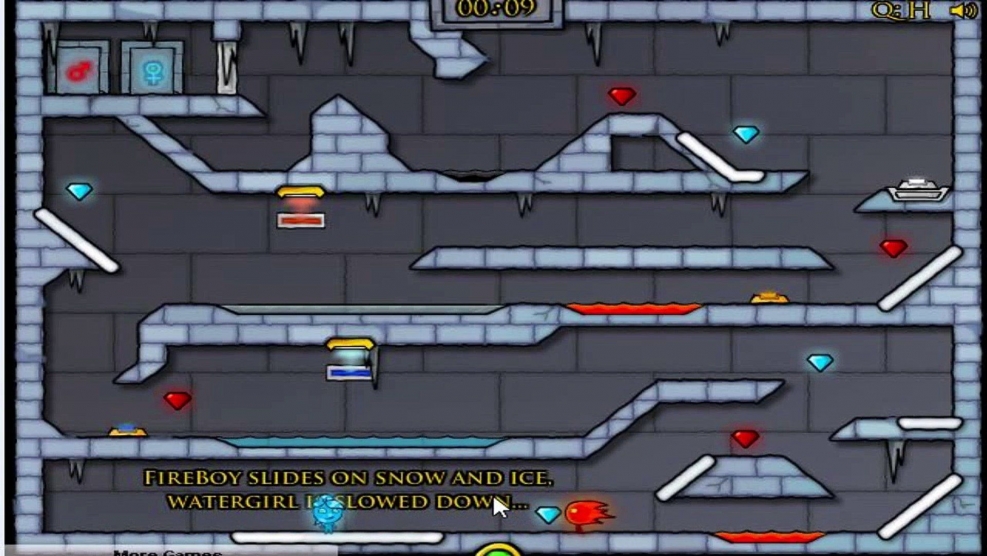 Fire and water in the horror temple