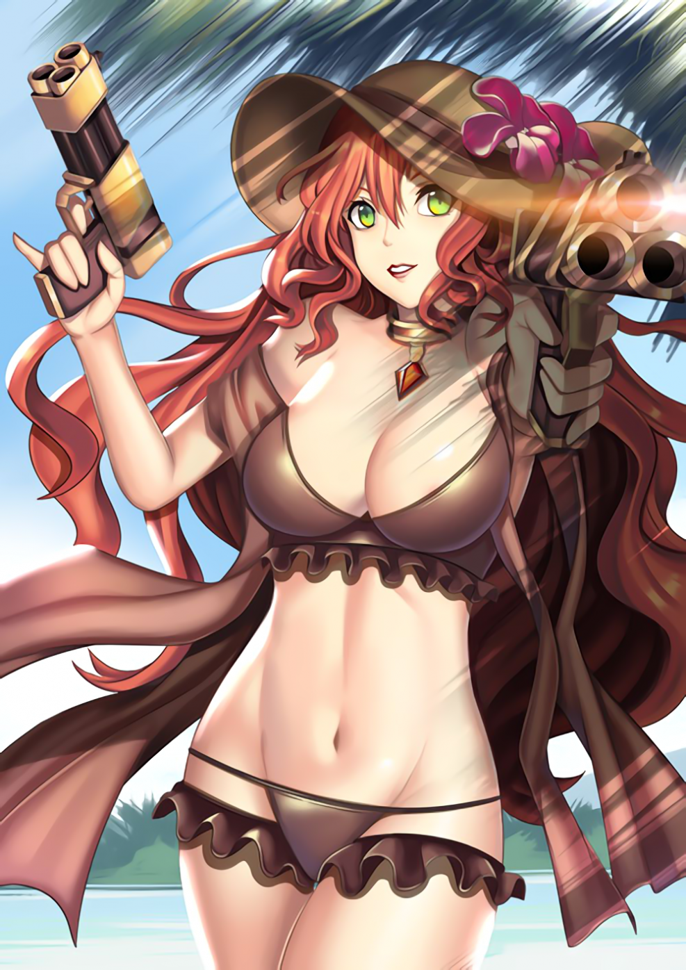 Miss Fortune Pool Party Art