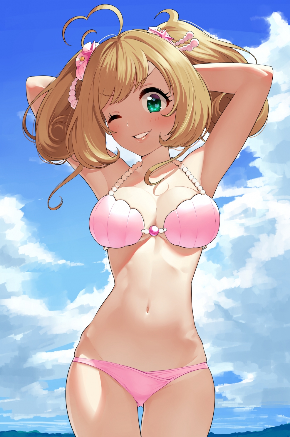 Anime Blondes in Swimsuit