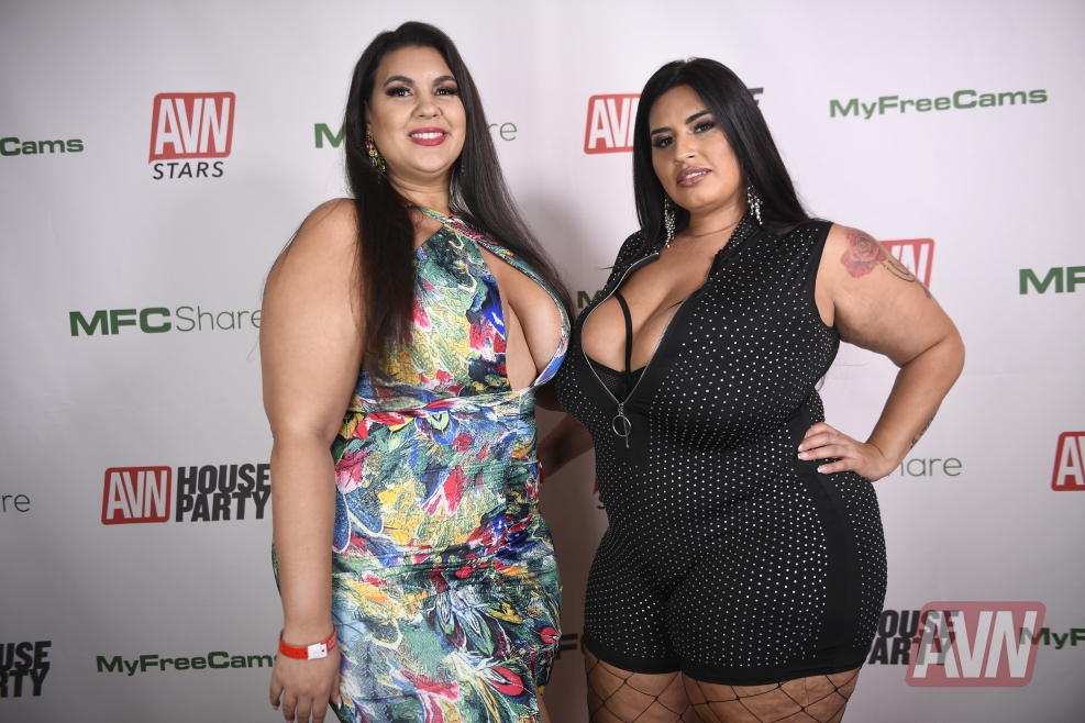 Rachel Aldana squeezed chest in tight