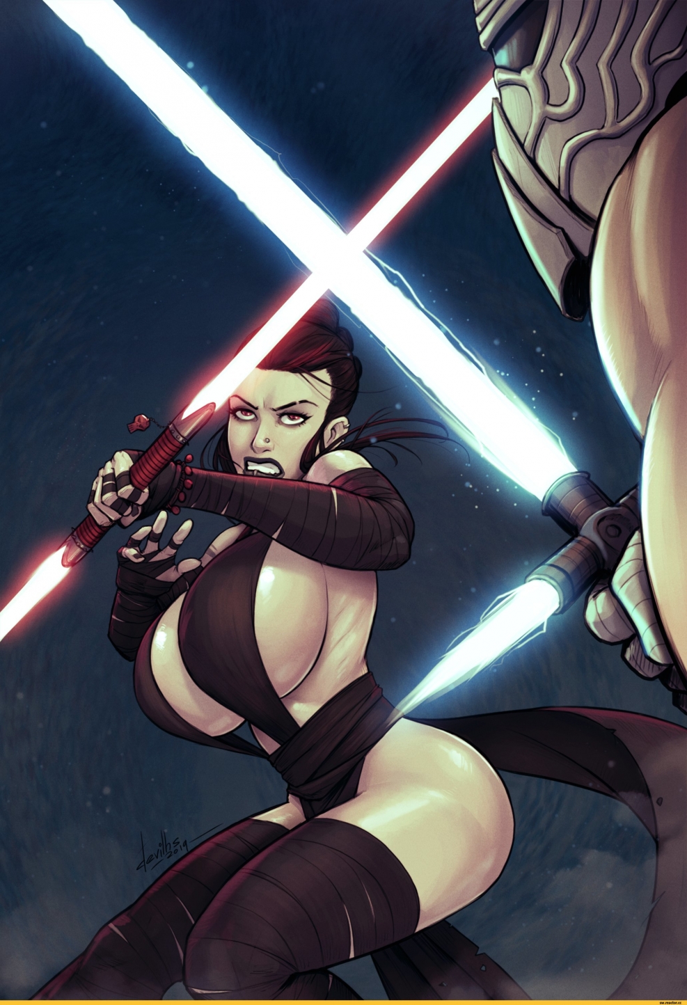 Pornokomiks Rey Star Wars