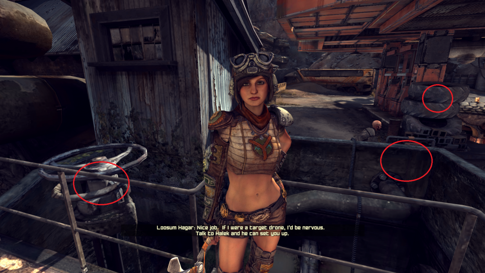 Naked Sarah from the game Rage