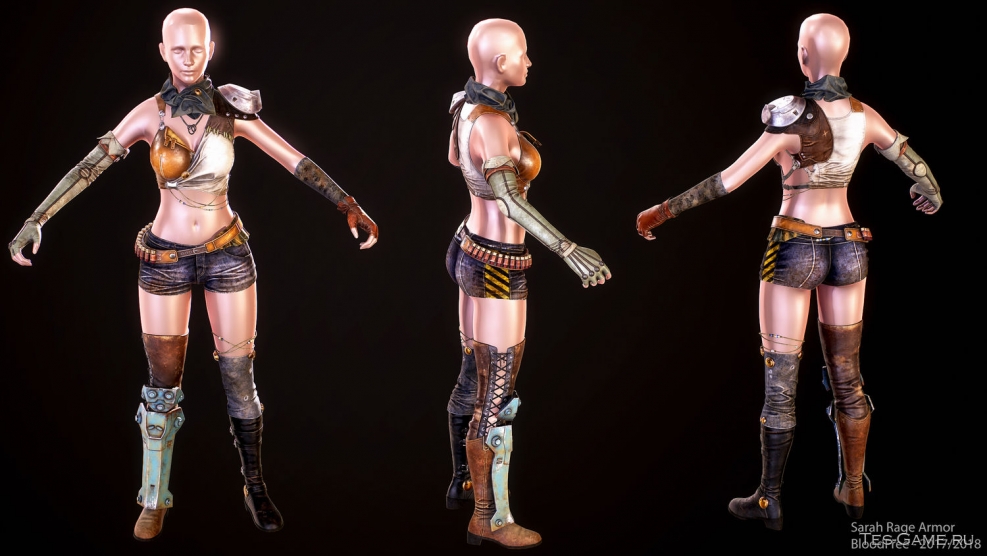 Naked Sarah from Rage