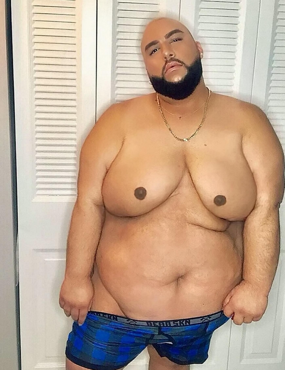 Girdle man with big tits