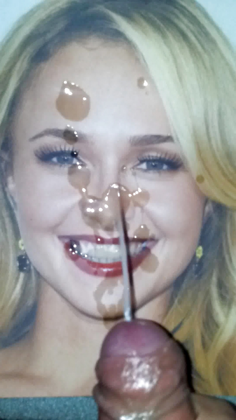 Scarlett Johansson cum on face