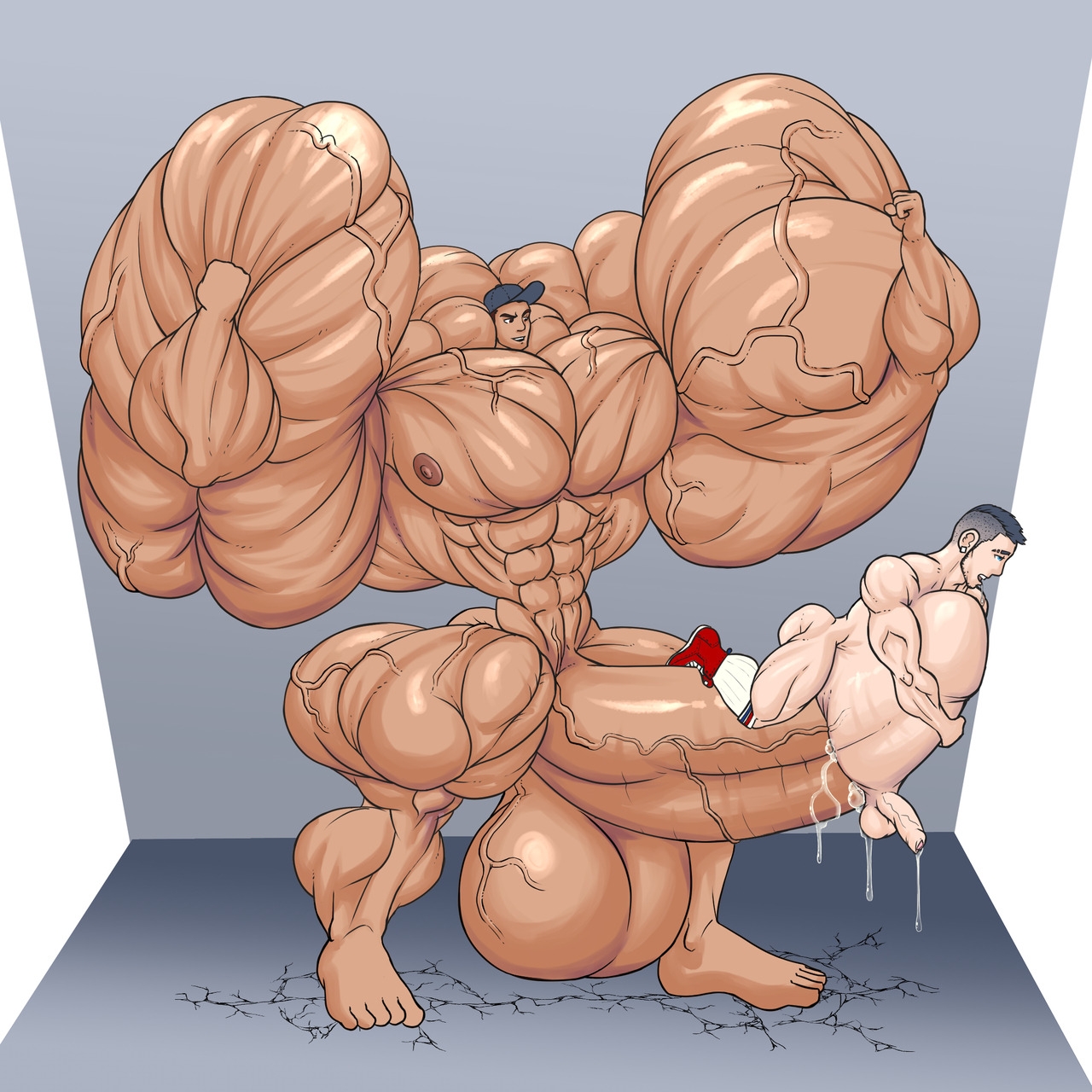 Cock Muscle Growth Animation, Furry Dick Growth