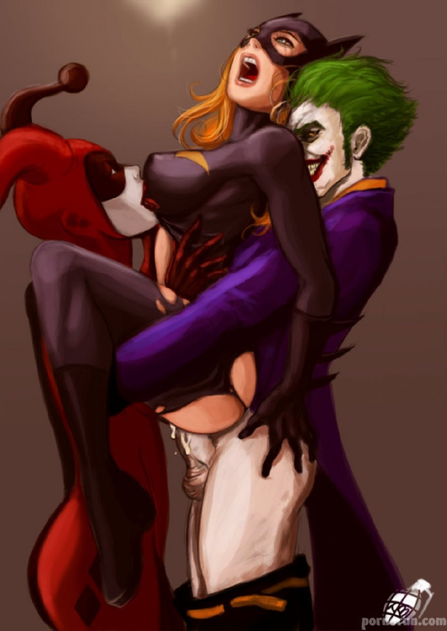 Selina Kyle and Harley Quinn hentai