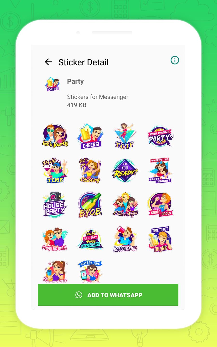 Group in Vatsape Stickers for adults