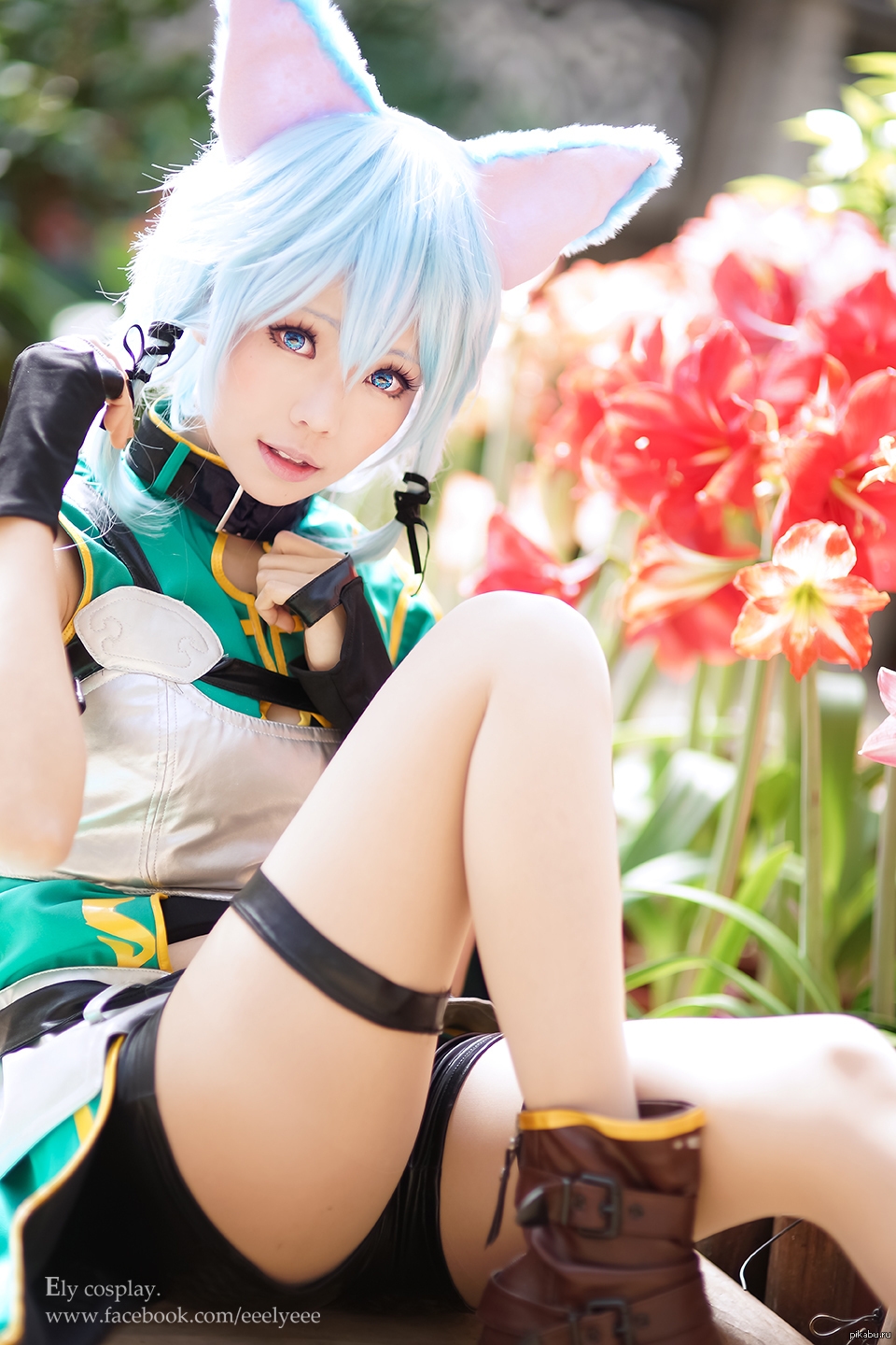 Synony Cosplay in a swimsuit