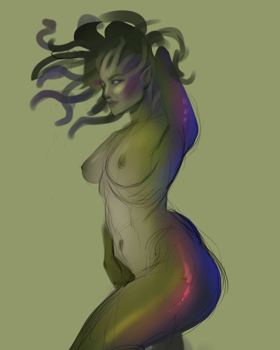 Spanish maid Nude Medusa