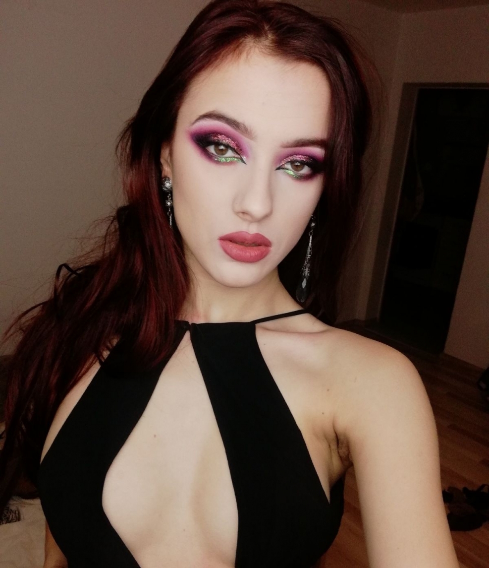 Kendra Last in a mini dress