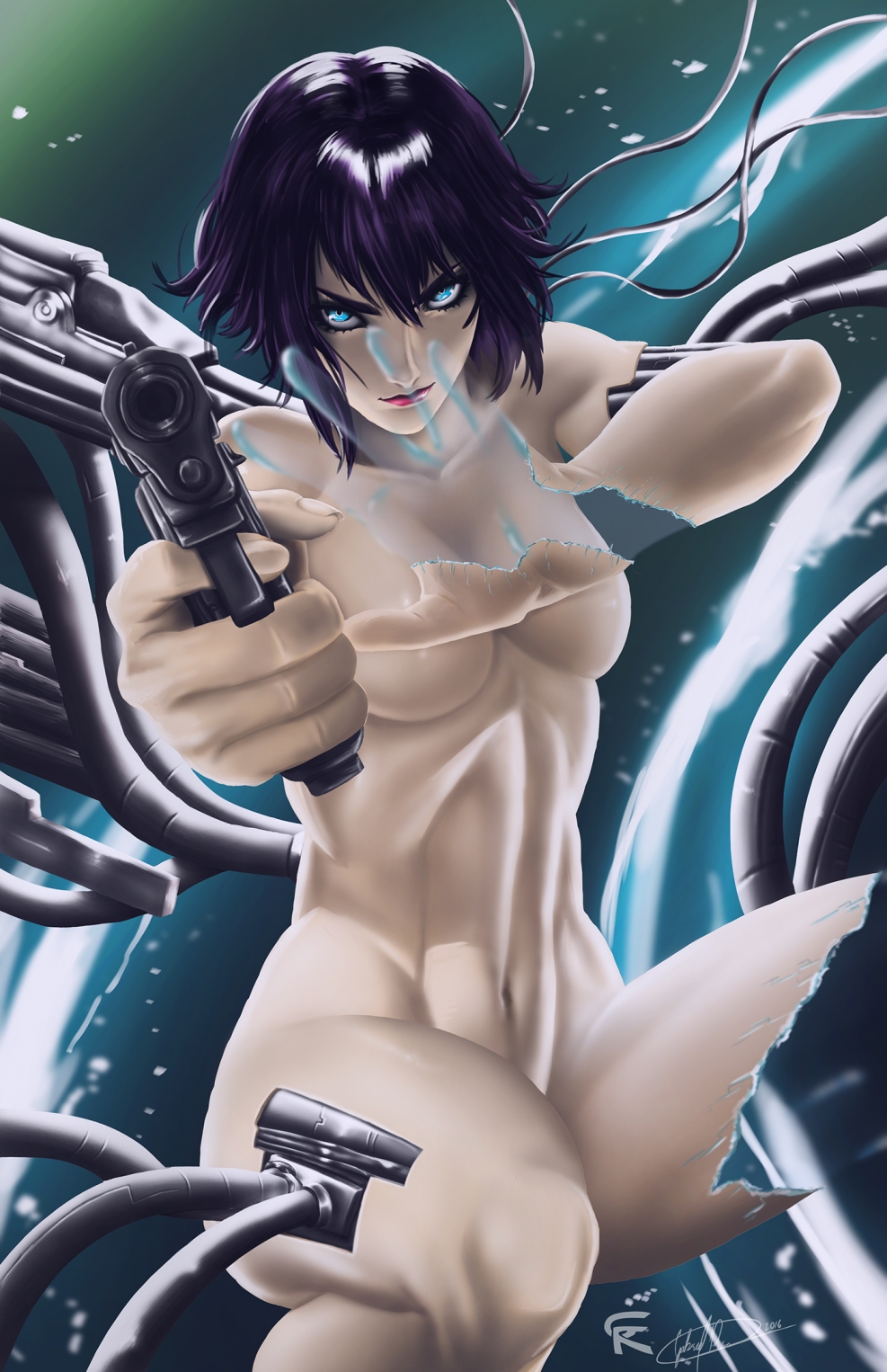 Anime Ghost in the Shell Motoko Kusanagi naked