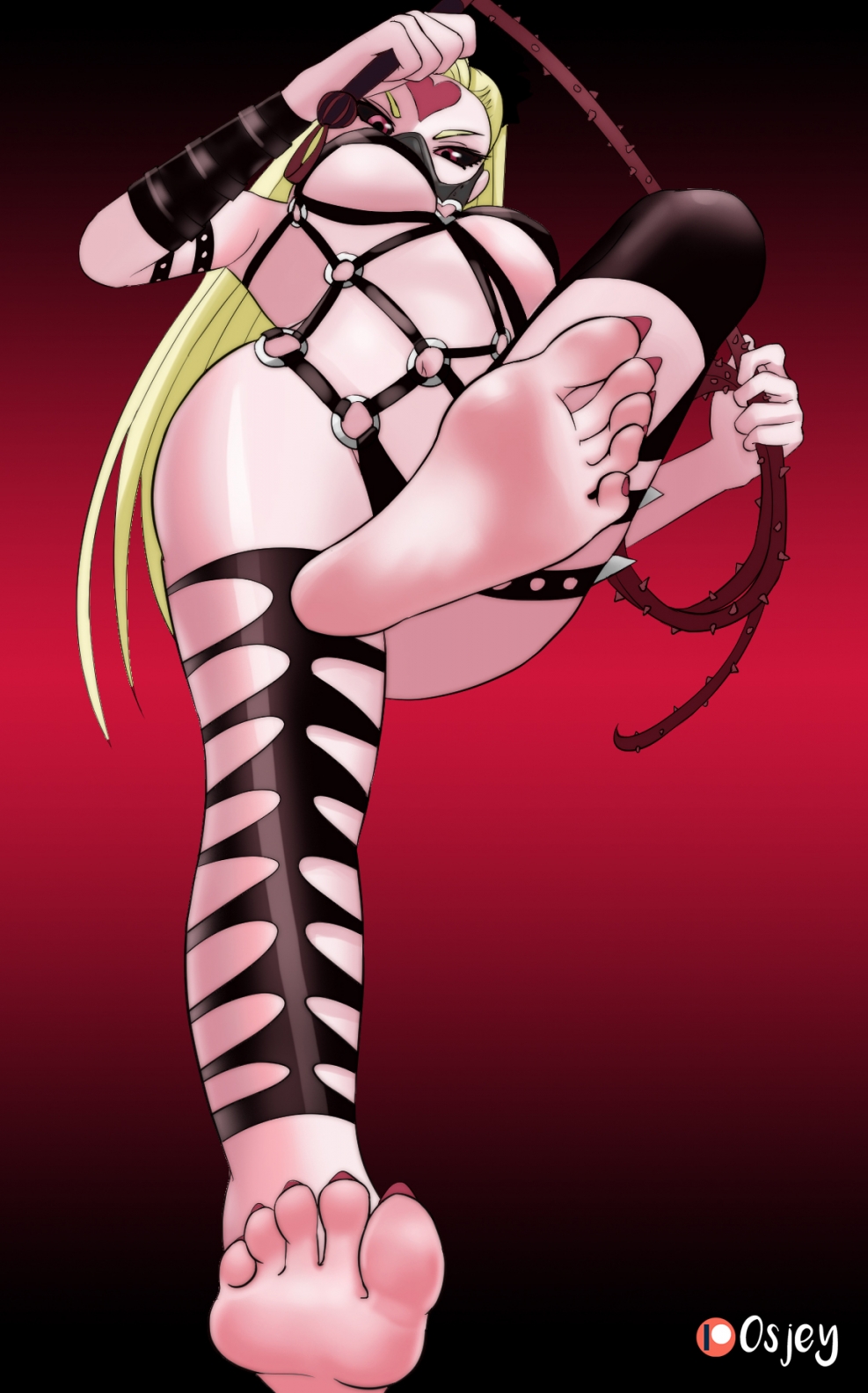 Femdom smothering hips