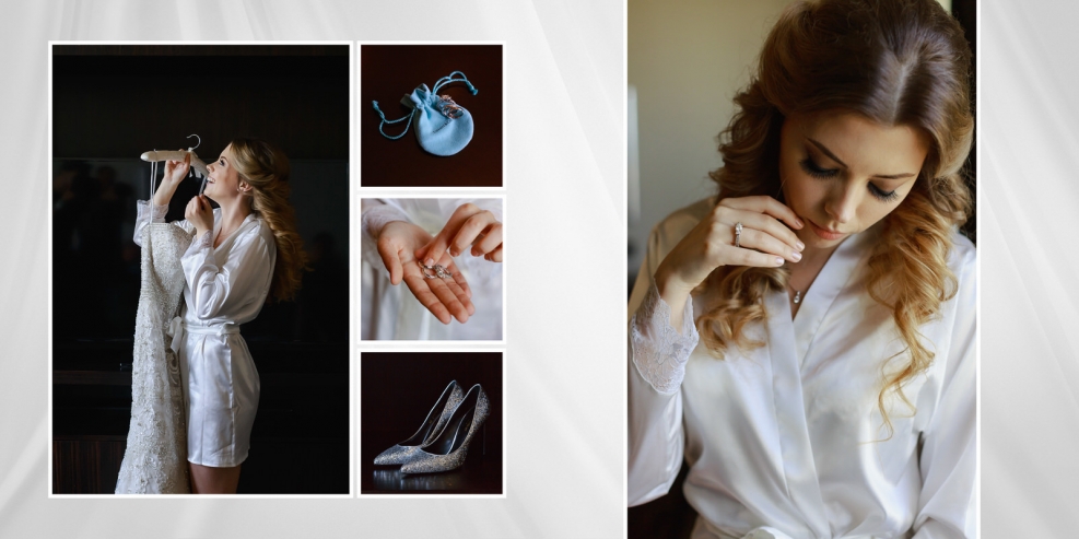 Katya Mukhina in a bathrobe in nature