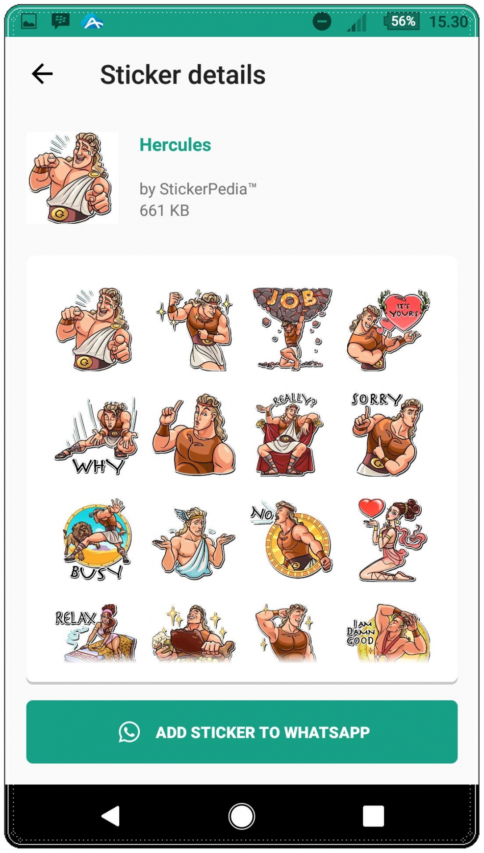 Intimate watzap stickers