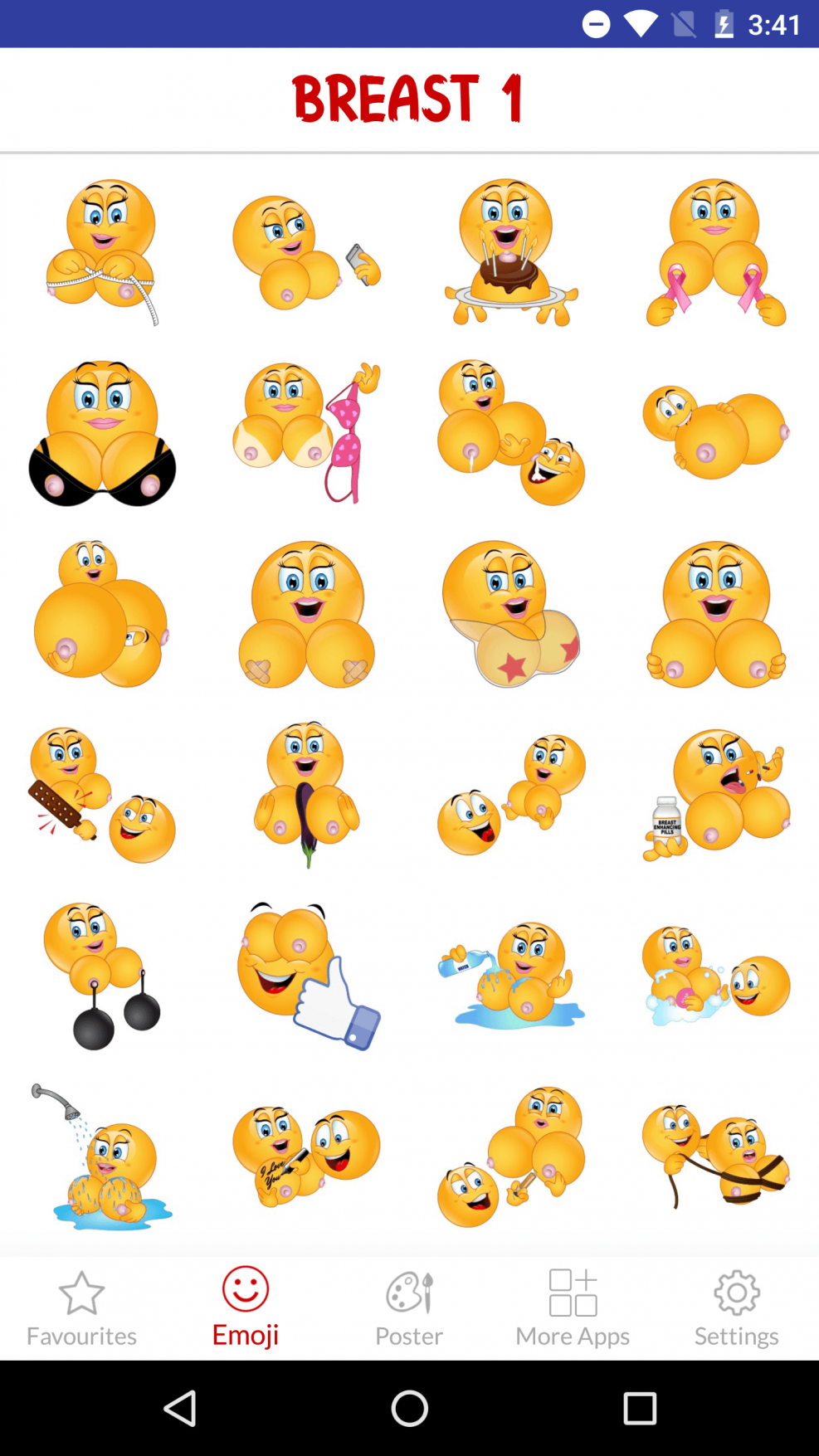 Intimate watzap stickers