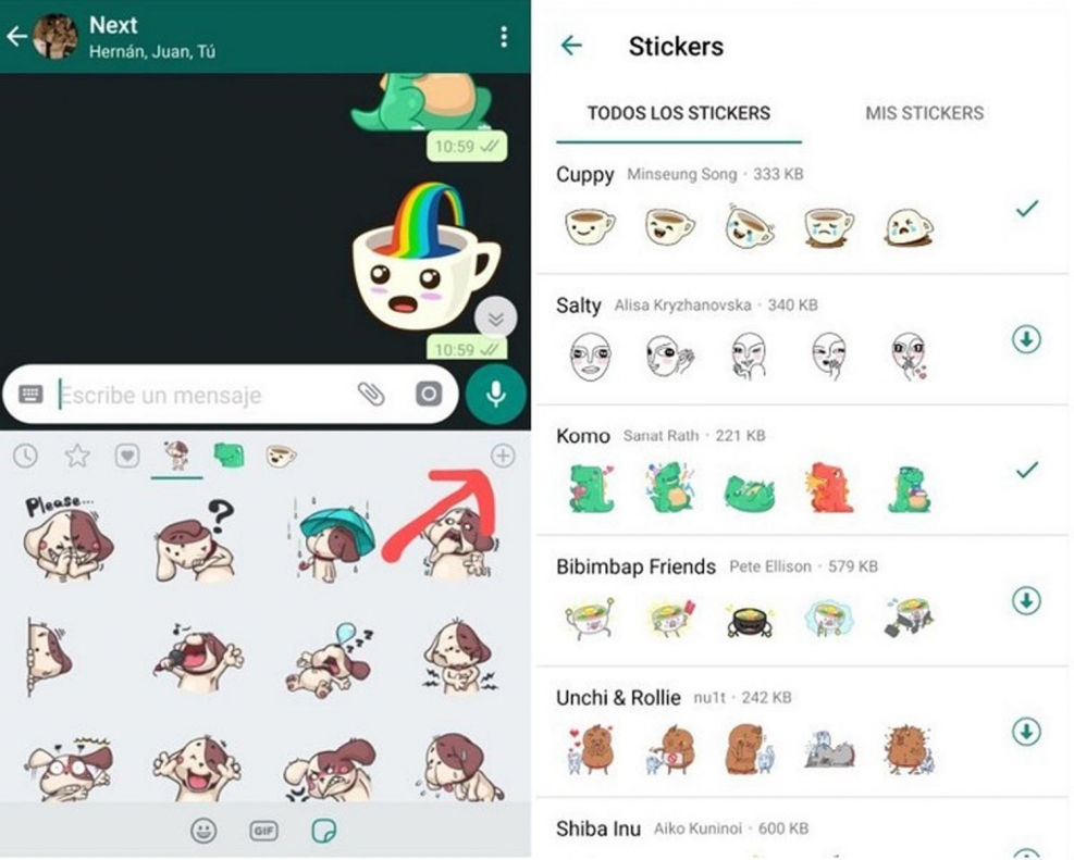 Stickers for Whatsapp iPhone YF Android