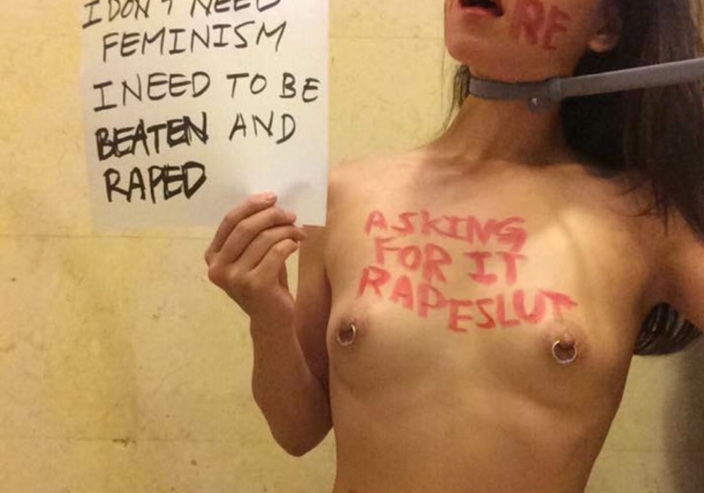 Naked slave standing heels