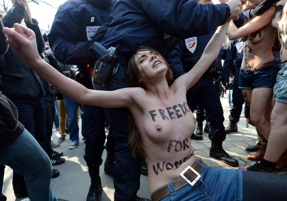 Naked women activist