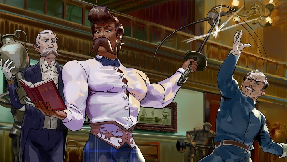 Sean Xavier and Alexander Volkov - in shorts