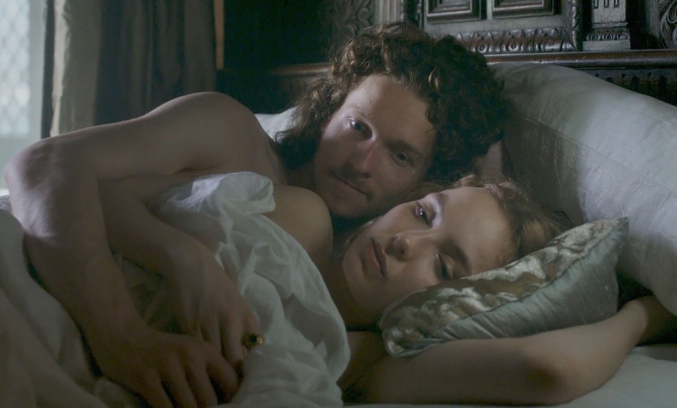 Anna lasted in stockings naked