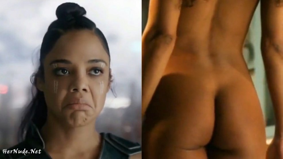Tessa Thompson in underwear