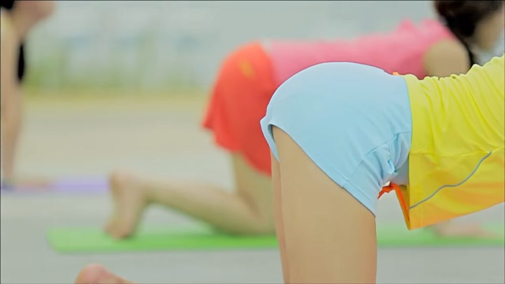 Athletes in tight shorts