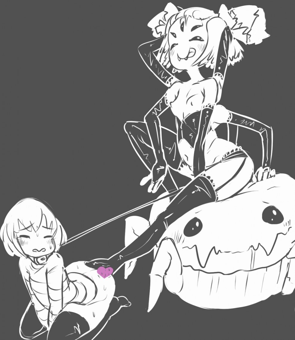 Undertale Muffet and Frisc Hentai
