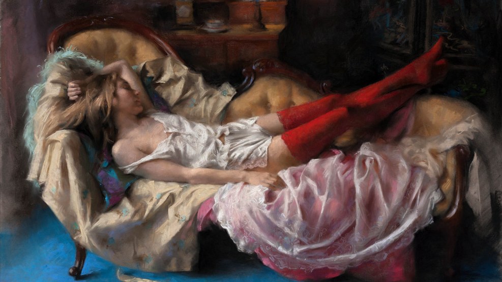 Jordan Carver is engaged in yoga