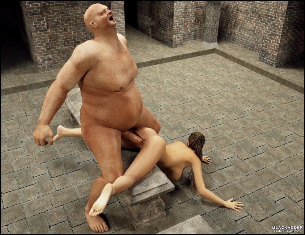 Naked woman giant comic