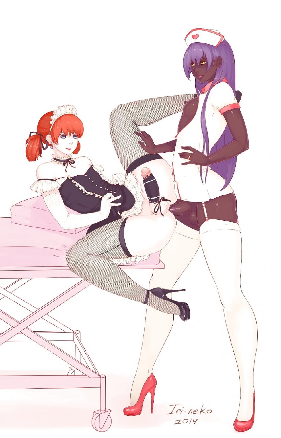 Anal strapon drawings