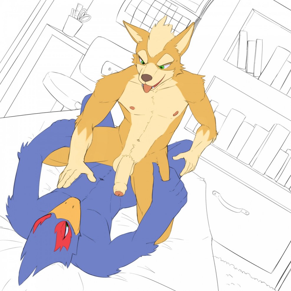 Falco Lombardi X Fox McCloud Muscle Growth Gay