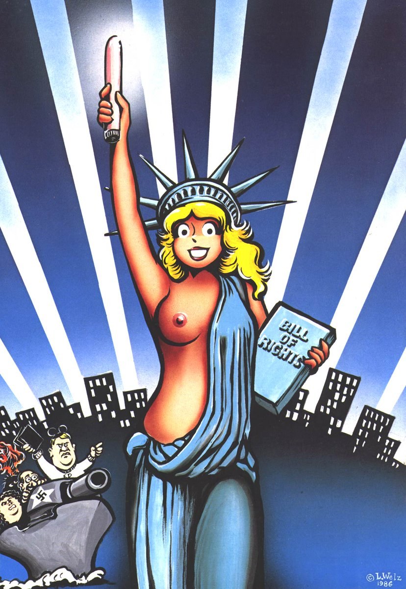 Pornkomix Statue of Freedom