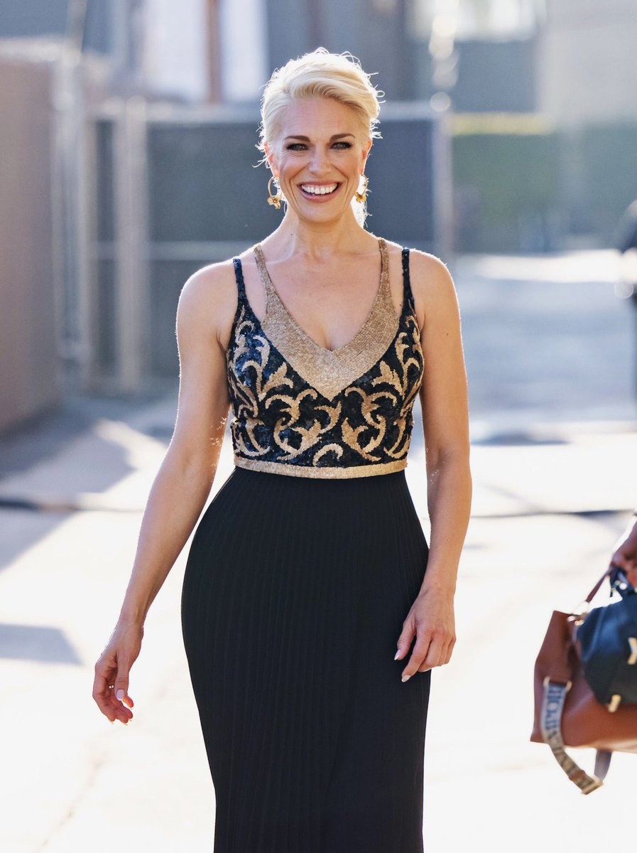 Hannah Weddingham in the neckline