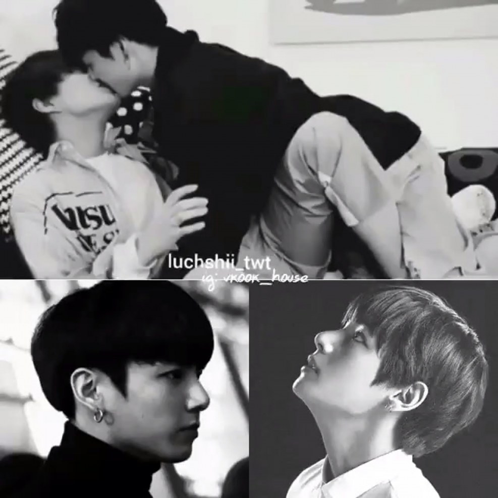 BTS Tahen and Chongguk Kiss