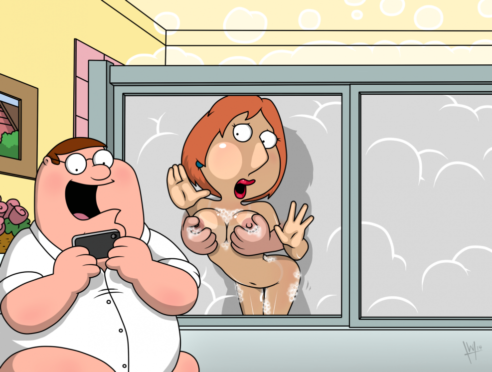 Naked Lois Griffin and Chris
