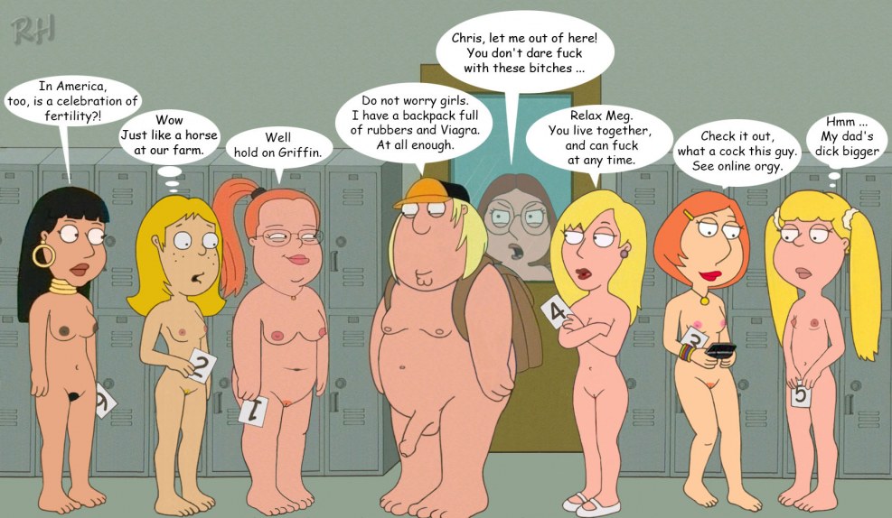 Naked Lois Griffin and Chris