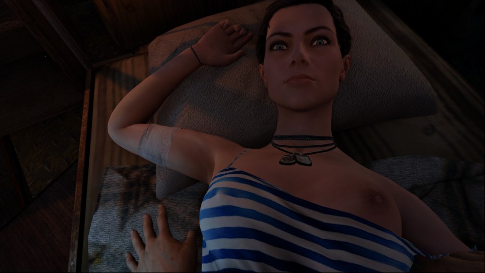 Anna Metro Last Light bed scene