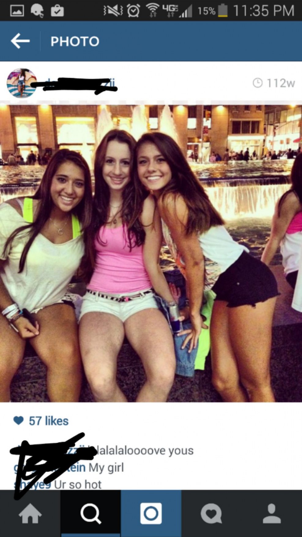 Selfi schoolgirls in a swimsuit