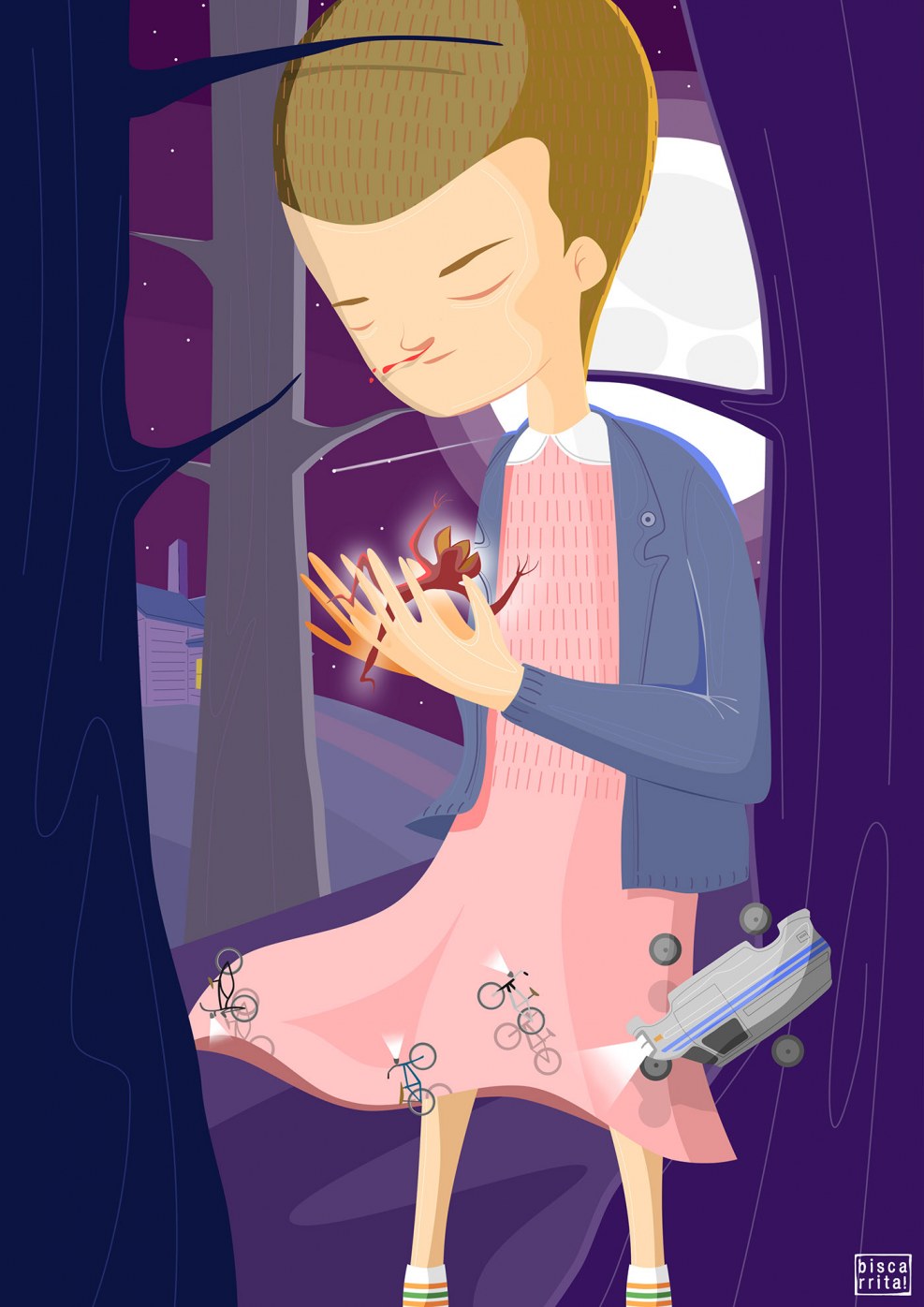 Aidan Gallahher and Milli Bobby