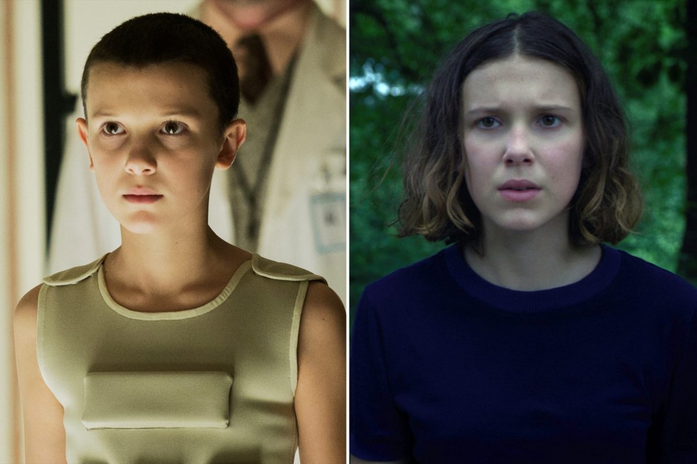 Eleven very strange actress business with a beam