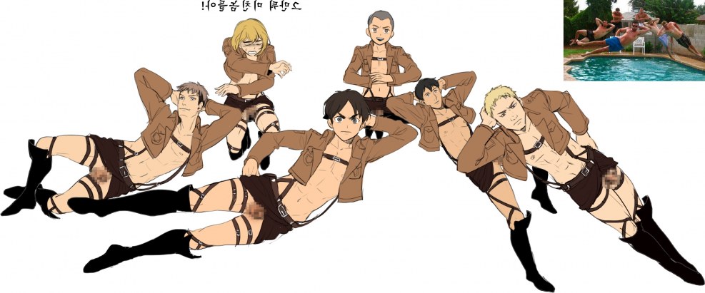 Marco and Jean Attack Titans Hentai